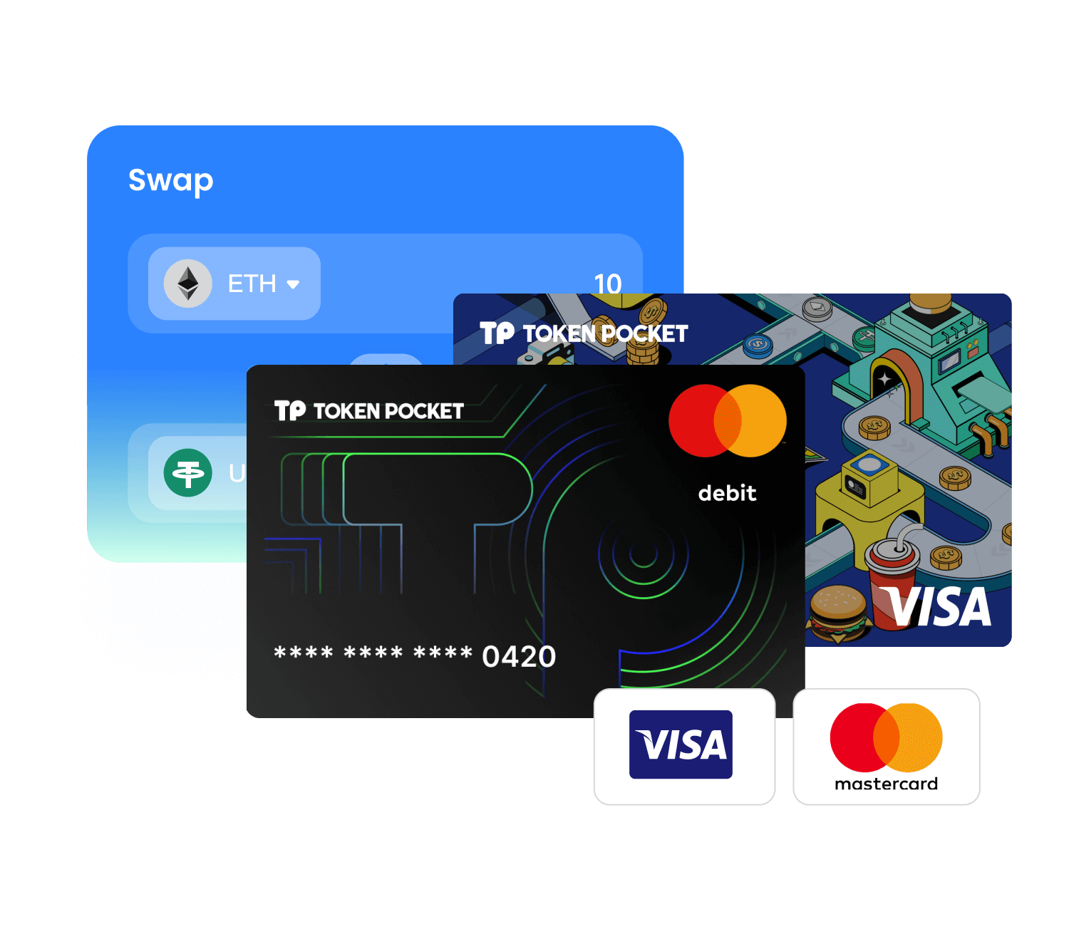 TokenPocket 閃兌服務介面示意